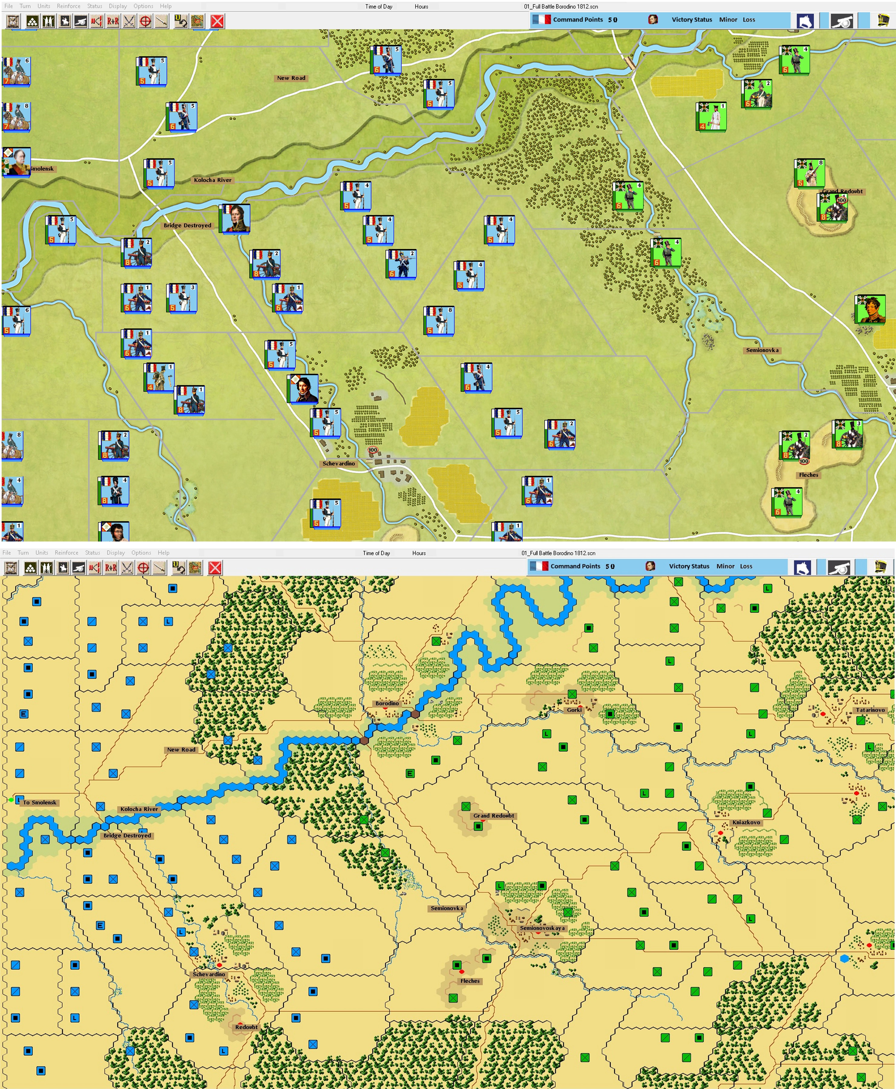 battle of borodino map