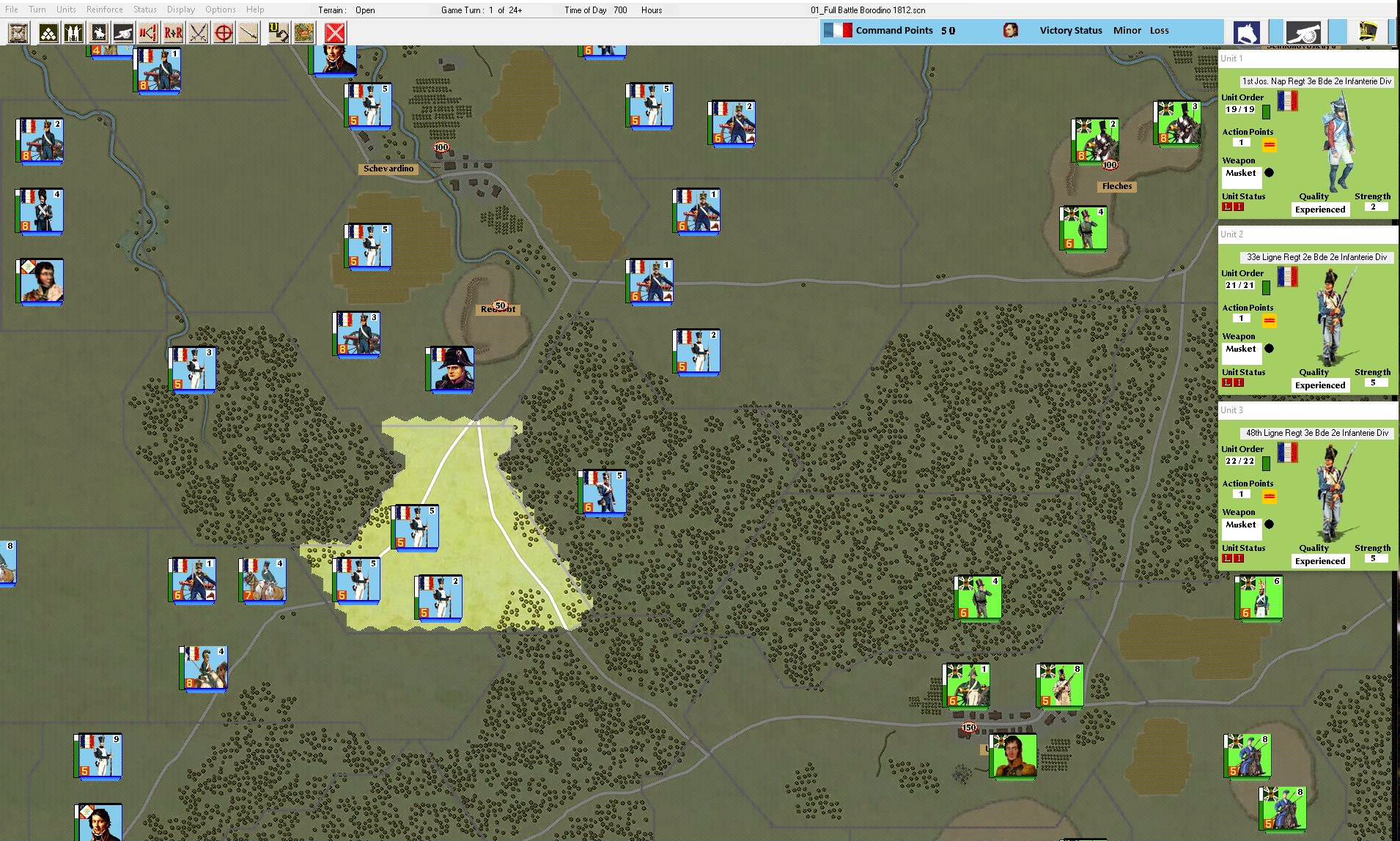 battle of borodino map